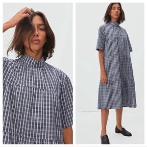 Everlane | Tiered Mockneck Midi Dress